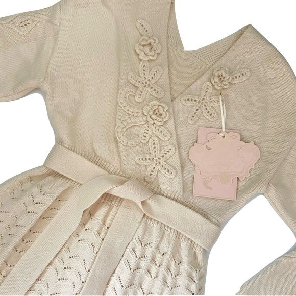 NWT Lacemade Vine Diary Cream Knitted Dress - Picture 4 of 6